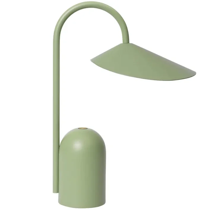 Handgefertigt Arum Tragbare Lampe, Tea Green