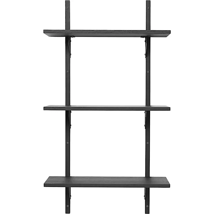 Handgefertigt Sector Regal – schwarze Esche