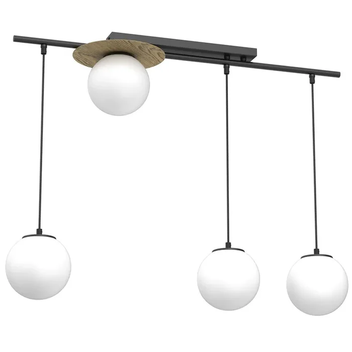 Hängelampe Glas Metall L:89 cm E27 Modern gemütlich Heißes Angebot