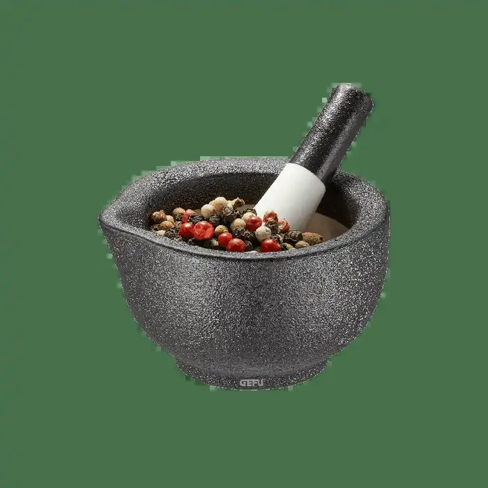 Heißes Angebot Gefu Mörser Grino Schwarz-Weiß