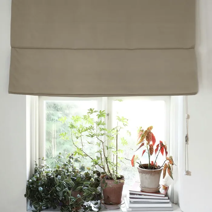Heute Kaufen Hotell Raffvorhang Verdunkelnd 110×220 cm, Sand