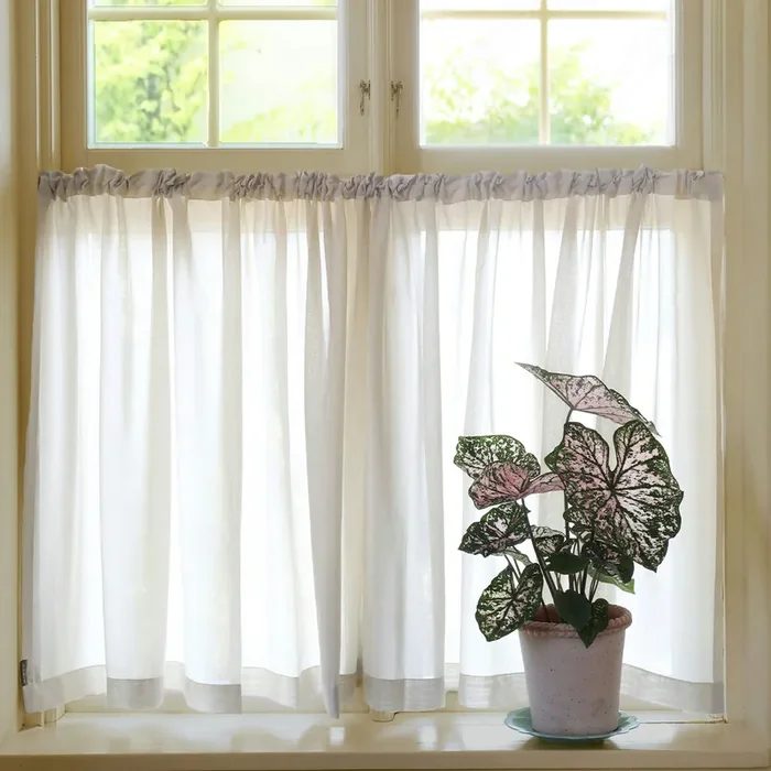 Hochwertig Grace Café Curtain Double Width 290×85 cm, Sandnature