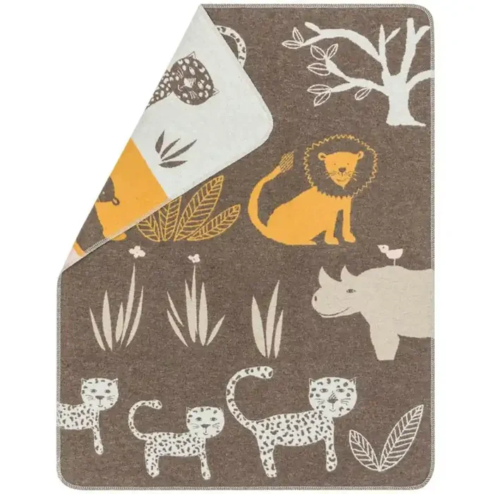 Juwel Babydecke 70×90 cm Djungle, Braun Geprüft