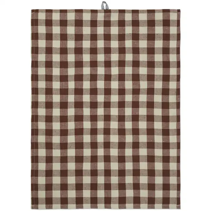 Letzte Chance Hale Geschirrtuch 50×70 cm, Cinnamon / Grey Green