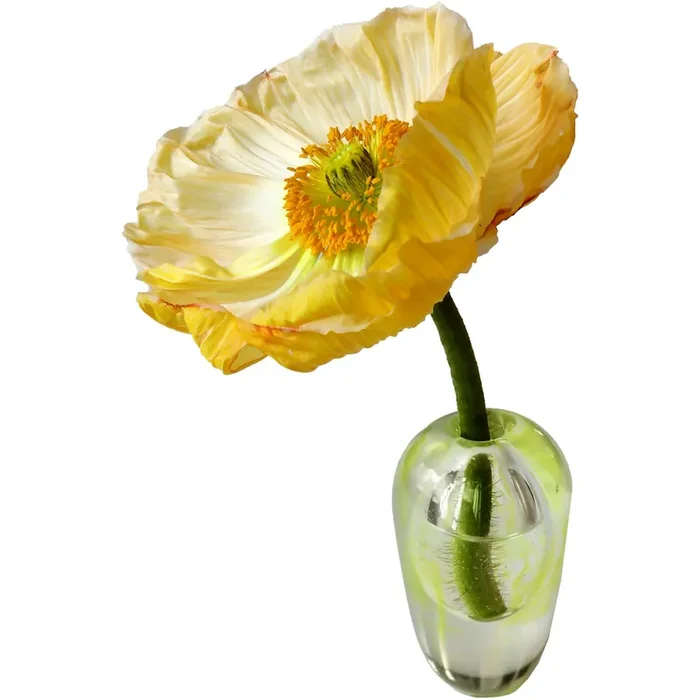 Liv Vase Mundgeblasen Glas, Gelb Neue Ware