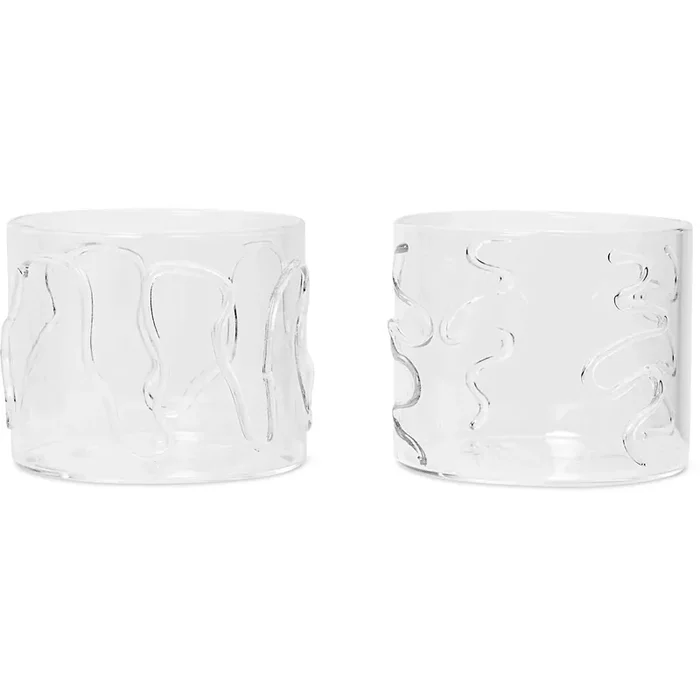 Mega-Angebot Doodle Trinkglas 2-er Set, 6,5 cm