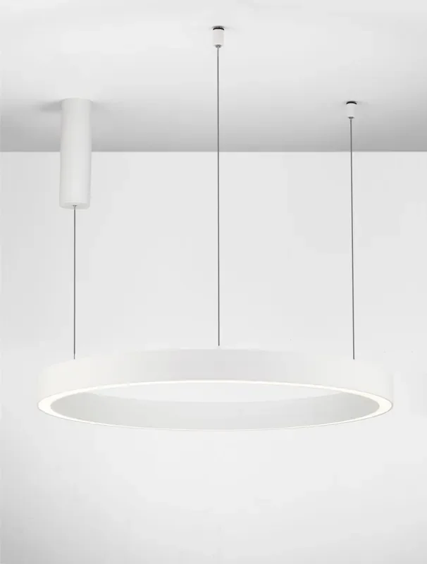 Nova Luce STING LED Pendelleuchte Weiss 50W Warmweiss 200x80cm dimmbar 9558603 Kostenloser Versand