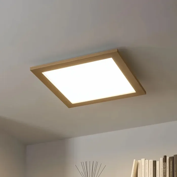Original Brilagi – Dimmbare LED-Deckenleuchte SLIMFRAME WOOD LED/36W/230V 49,5×49,5 cm 3000-6000K braun + Fernbedienung