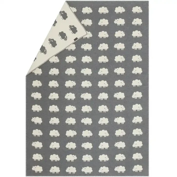 Preiswert Deco Decke 130×200 cm Sheep allover, Grau