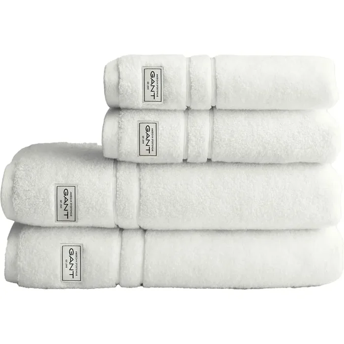Premium Premium Handtücher 4-er Set 50×70 + 70×140 cm, Weiß