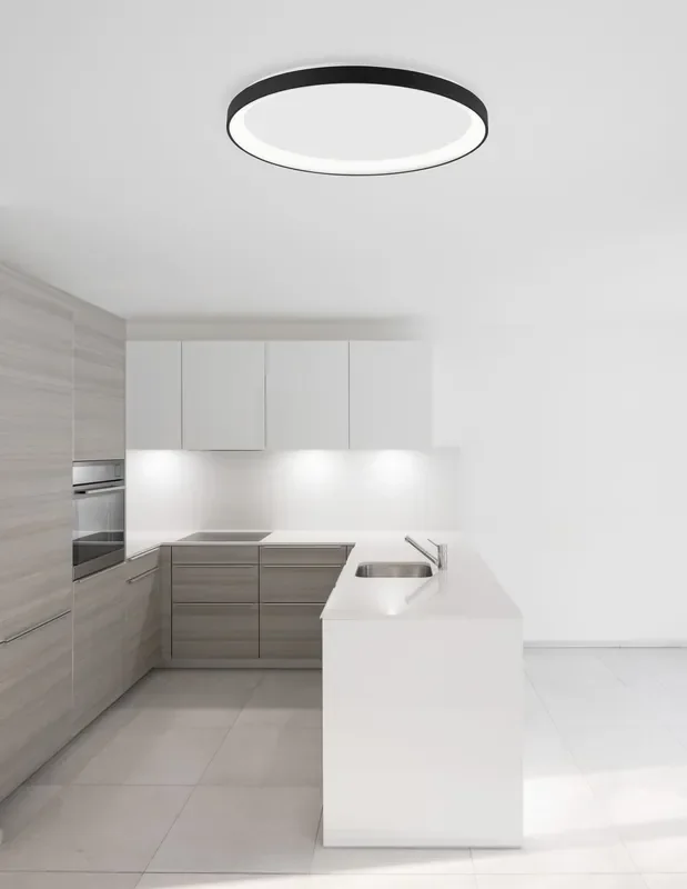 Schneller Versand Nova Luce PERTINO LED Deckenleuchte Schwarz 30W Warmweiss 6x38cm dimmbar 9345681