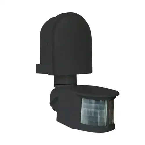 Schwarz Bewegungsmelder Sensor Aufputz IP44 180° – CORONA Kostenfreie Lieferung