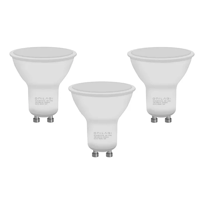 SET 3x LED-Lampe ECOLINE GU10/6W/230V 4000K – Brilagi Original