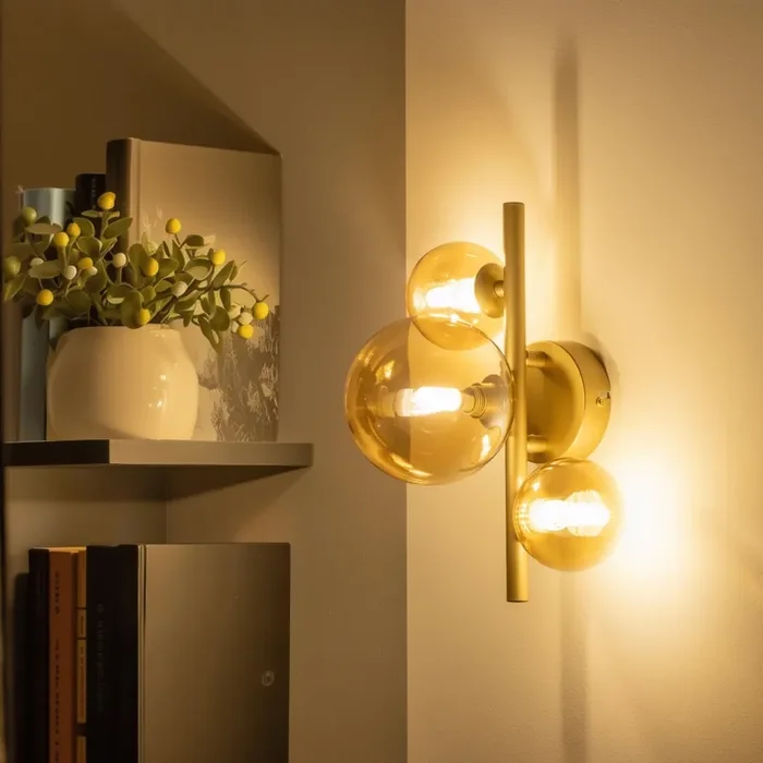 Sichere Zahlung Brilagi – LED-Wandleuchte MILLA 3xG9/3W/230V golden