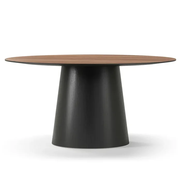 Social Esstisch Walnussholz / Schwarz Eiche, 150 cm Sale