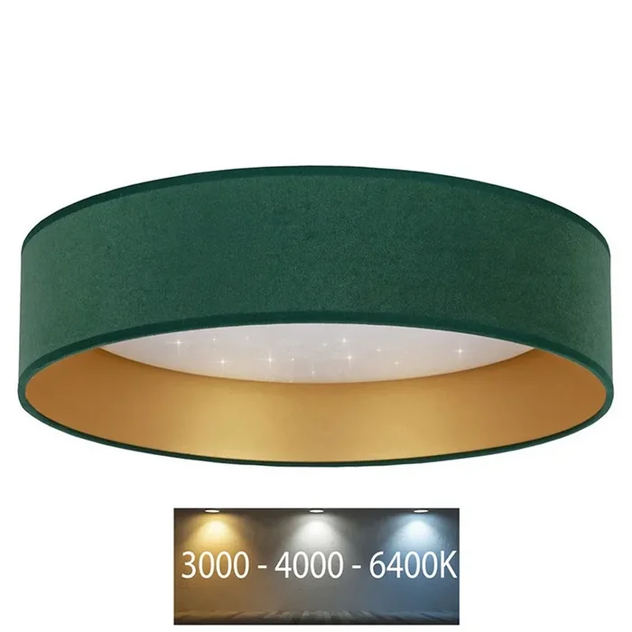 Solange Der Vorrat Reicht Brilagi – LED-Deckenleuchte VELVET STAR LED/24W/230V d. 40 cm 3000K/4000K/6400K grün/gold