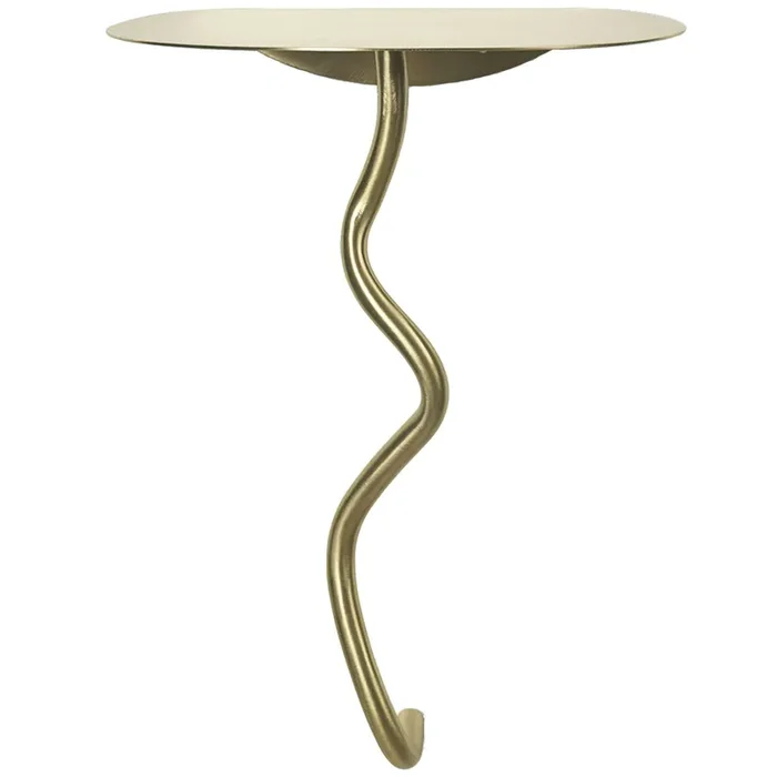 Sonderaktion Curvature Wall Table- Black Brass Tisch, Messing