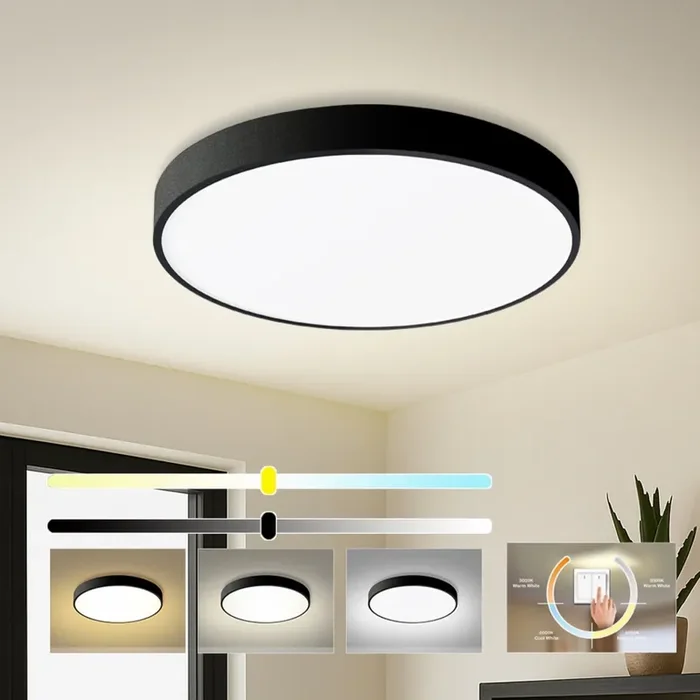 Sonderangebot Brilagi – LED-Deckenleuchte POOL LED/60W/230V 3000/4500/6000K Durchmesser 60 cm schwarz