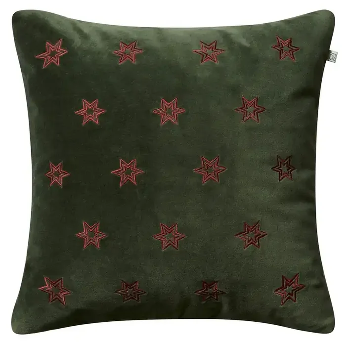 Star Kissenbezug 50×50 cm, Waldgrün Solange Der Vorrat Reicht