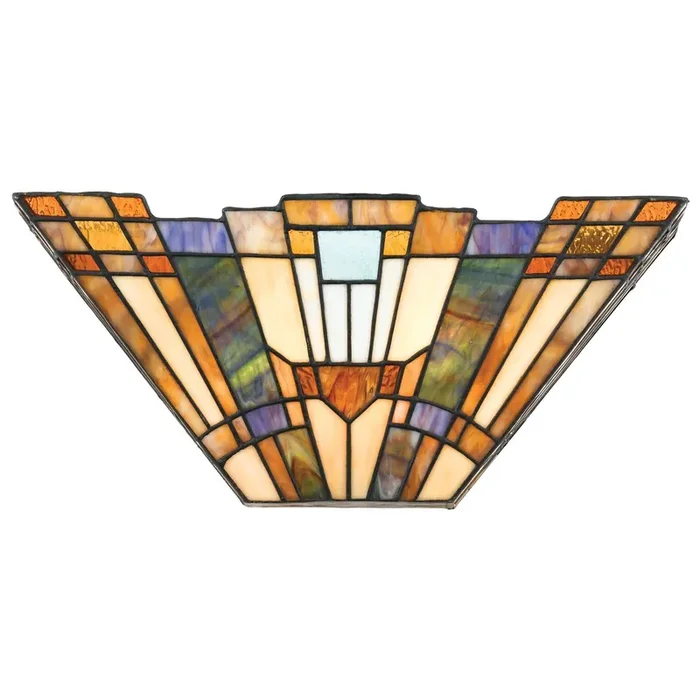 Tiffany Wandlampe Bronze Buntglas Wohnzimmer Flur Online Kaufen