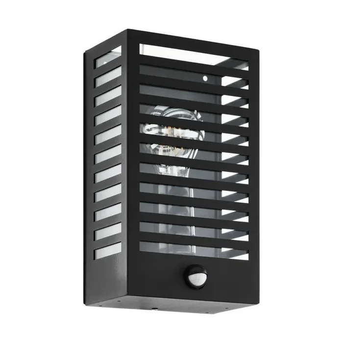 Top-Qualität Eglo 900137 ALAMONTE 3 E27 Außen-Wand-/Deckenleuchte Sensor Schwarz IP44
