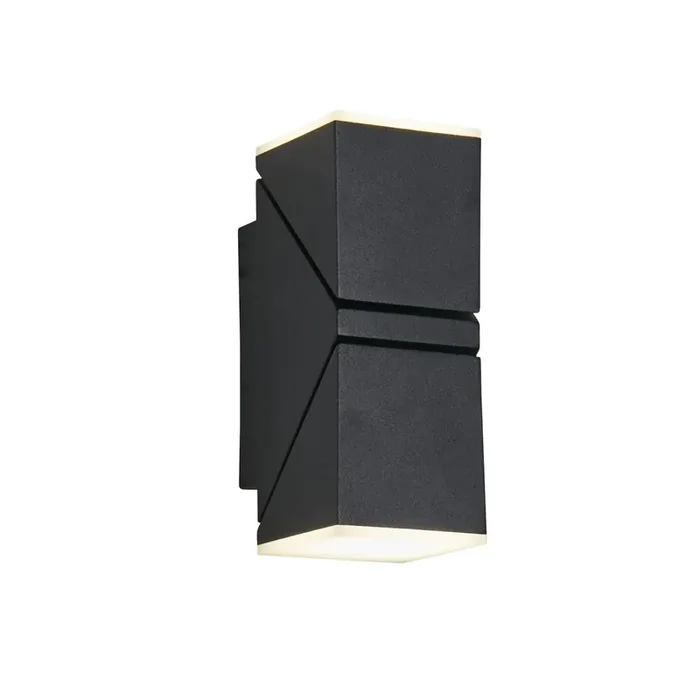 Top-Qualität LED Wandlampe Up and Down Outdoor H:15 cm IP65 flexibel