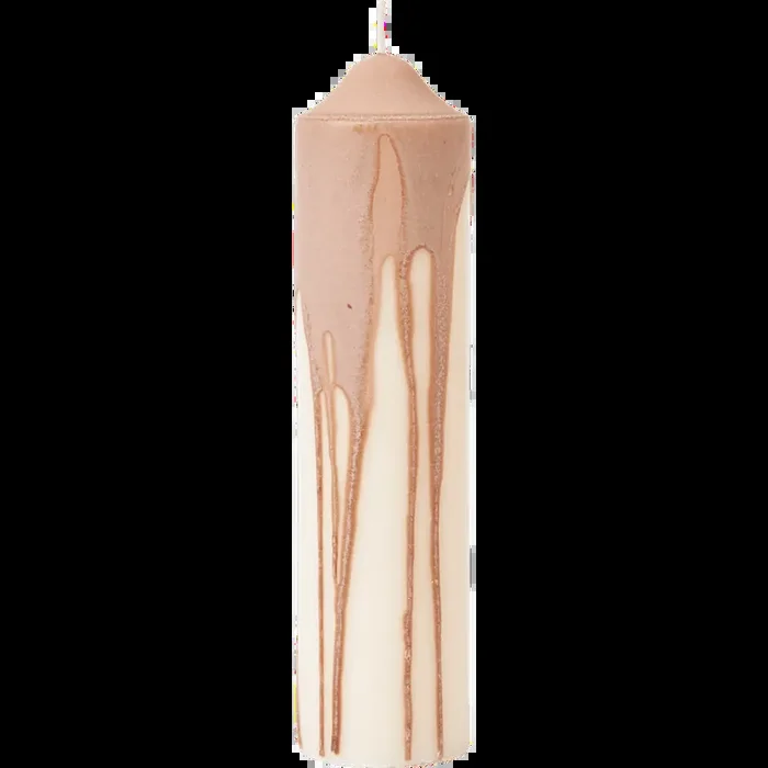 Top-Seller Dryp Stumpenkerze 20 cm, Beige