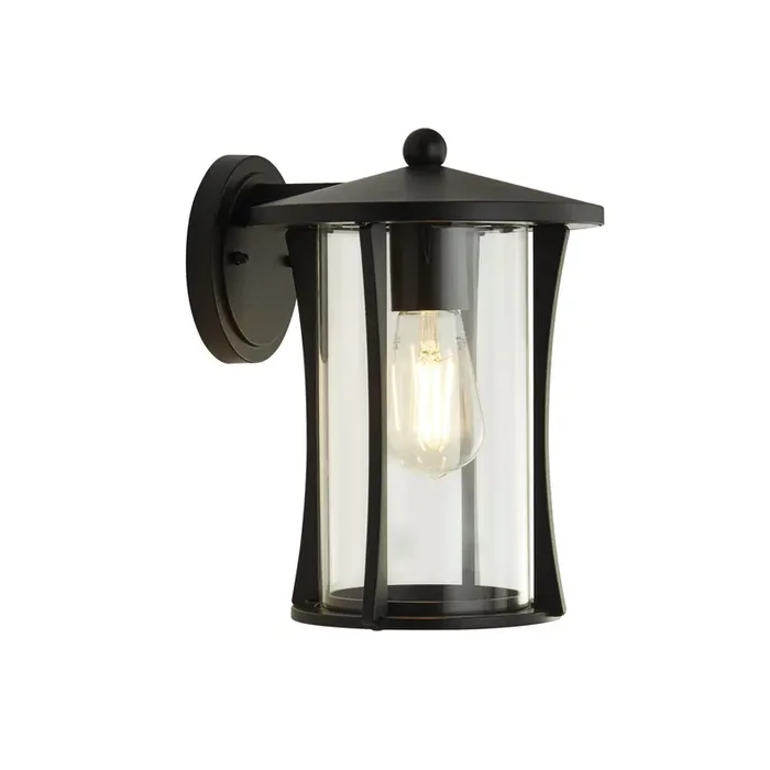 Wandlampe außen IP44 E27 Schwarz Glas Aluminium DIAZ Gleich Bestellen