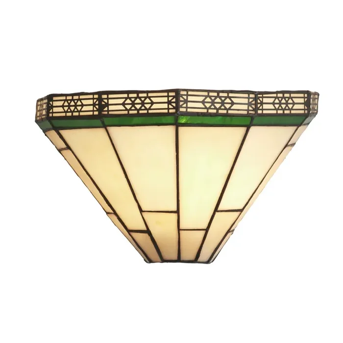 Wandlampe Buntglas Tiffany Stil B: 30,5 cm für E14 Original