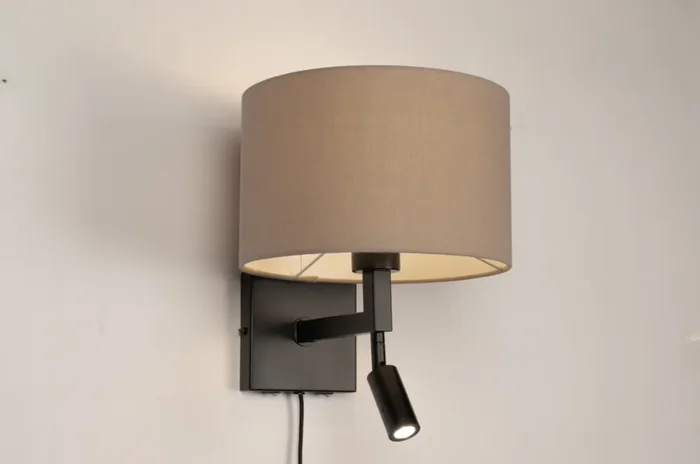 Wandleuchte 31464 – Schwarz & Taupe – Fest eingebaute LED – Zusammengestellter Artikel Großhandel