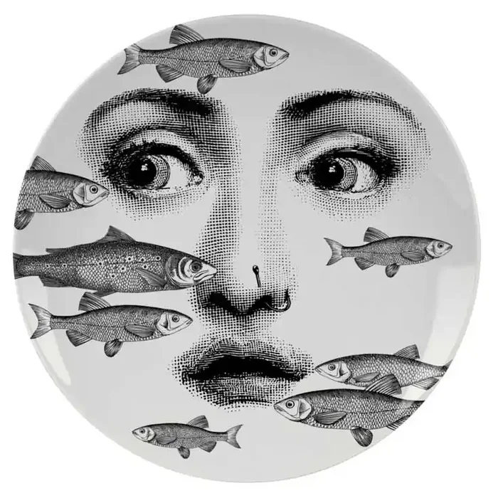 Wandteller 392: Fische Kostenloser Versand
