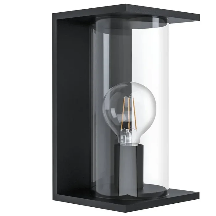Weltweiter Versand Eglo 98713 CASCINETTA E27 Außen-Wand-/Deckenleuchte Schwarz IP54