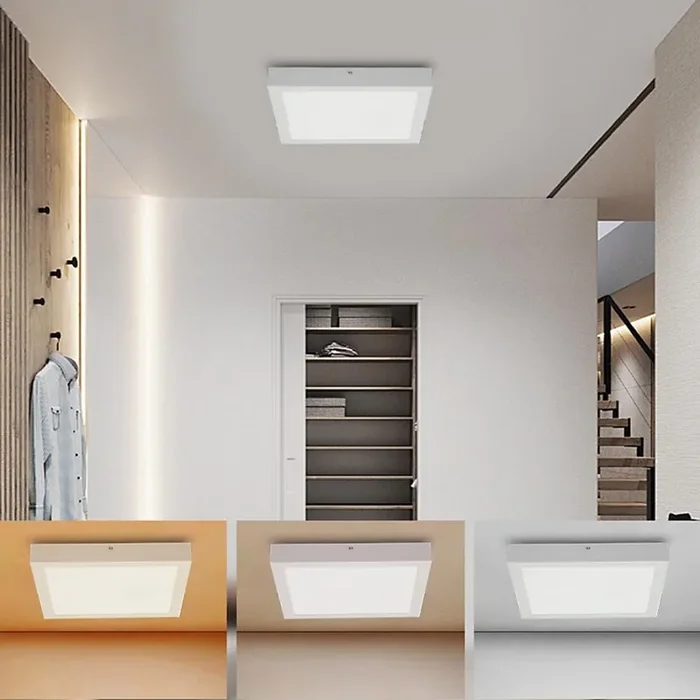 Zertifiziert Brilagi – LED-Deckenleuchte für Badezimmer FRAME LED/24W/230V 30×30 cm 3000/4000/6000K IP44 weiß