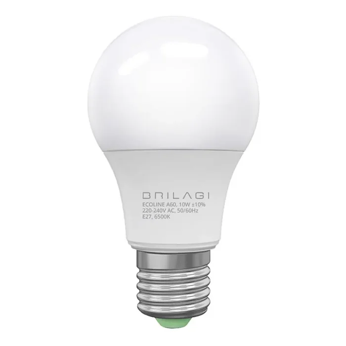 Zertifiziert LED-Glühbirne ECOLINE A60 E27/10W/230V 6.500K – Brilagi