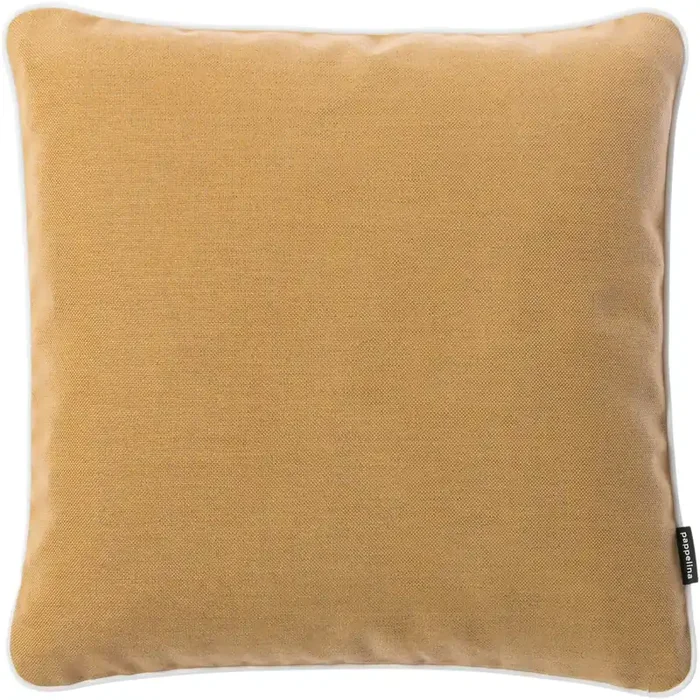Zertifiziert Sunny Kissen Bernsteingelb, 44×44 cm